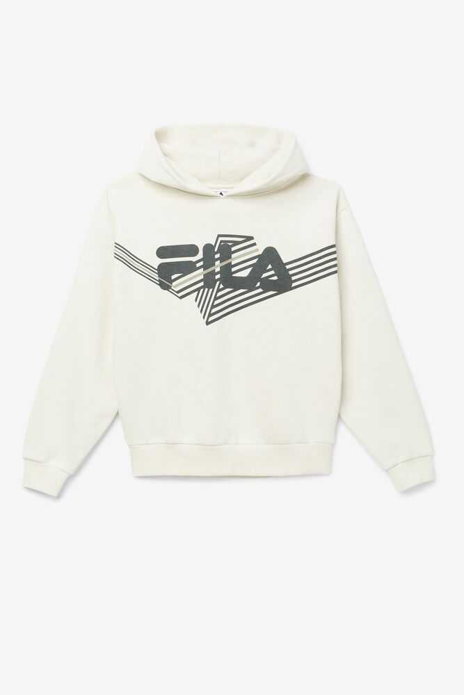 Fila Hoodie Waldo Mens White - India PRN-840713